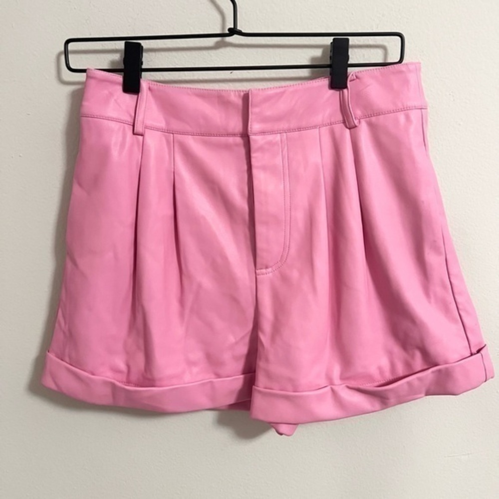 Generation Love Pink Georgie vegan leather shorts size 6
